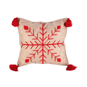 Hand-Embroidered Cushion