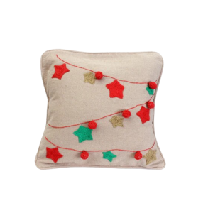 Star-Studded Cushion with a touch of Gold
