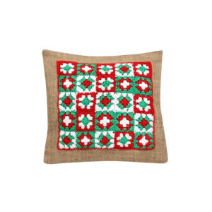 Crochet Flowers Cushion