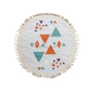 Wandering Triangles Kilim Rug