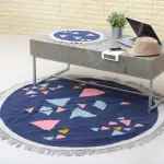 Wandering Triangles Kilim Rug