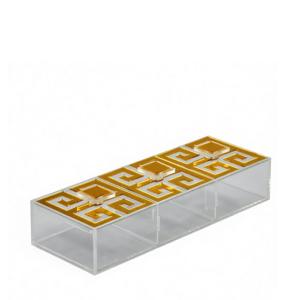 Greek Key Large 3-compartments box