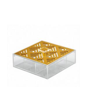 Geometric 9-compartments teabox